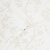 Laura Ashley Oriental Garden Pearlescent Wallpaper White